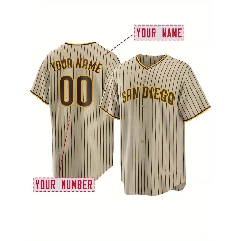 Embroidery Jersey - Custom Name And Number Men's Embroidery