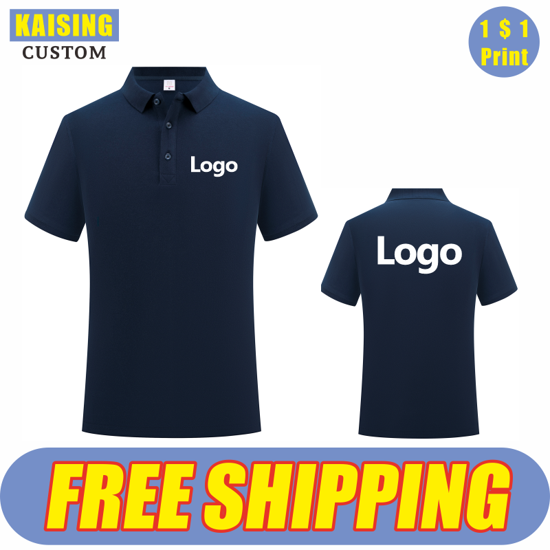 Embroidery Cotton Shirt - KAISING High-Quality Pure Cotton Polo Shirt