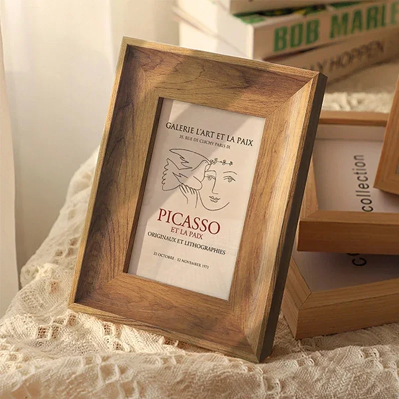 Frame Display Wood - Wooden Photo Frame 5/6/7/8/10 Inch A4