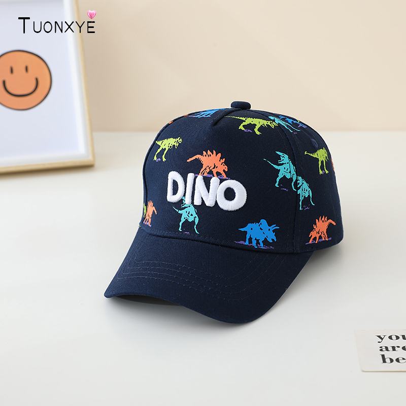 Embroidery Cap - TUONXYE Dinosaur Embroidery Baby Hat For