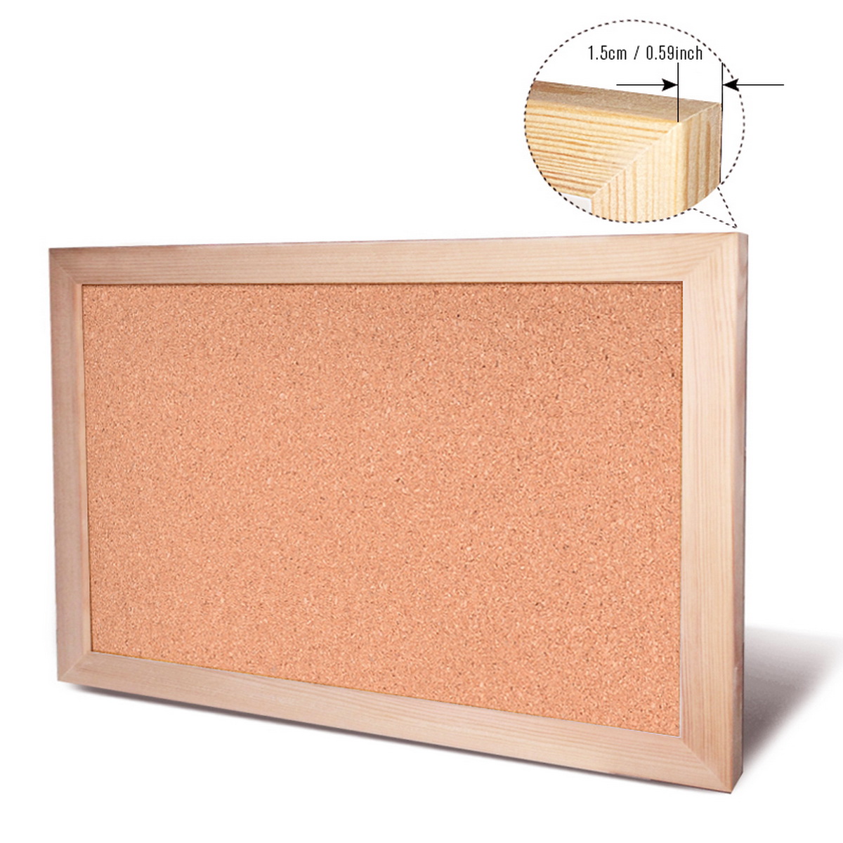 Vintage Pine Wood Frame Cork B - Frame Display Wood ulasan dan harga