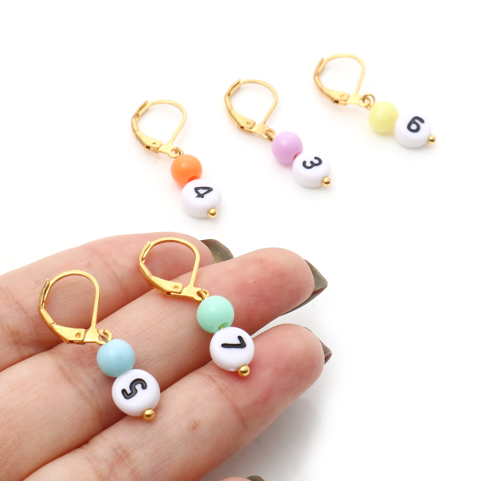 1 Set ( 10 PCs/Set) Copper & A - Stitch Marker Ring ulasan dan harga