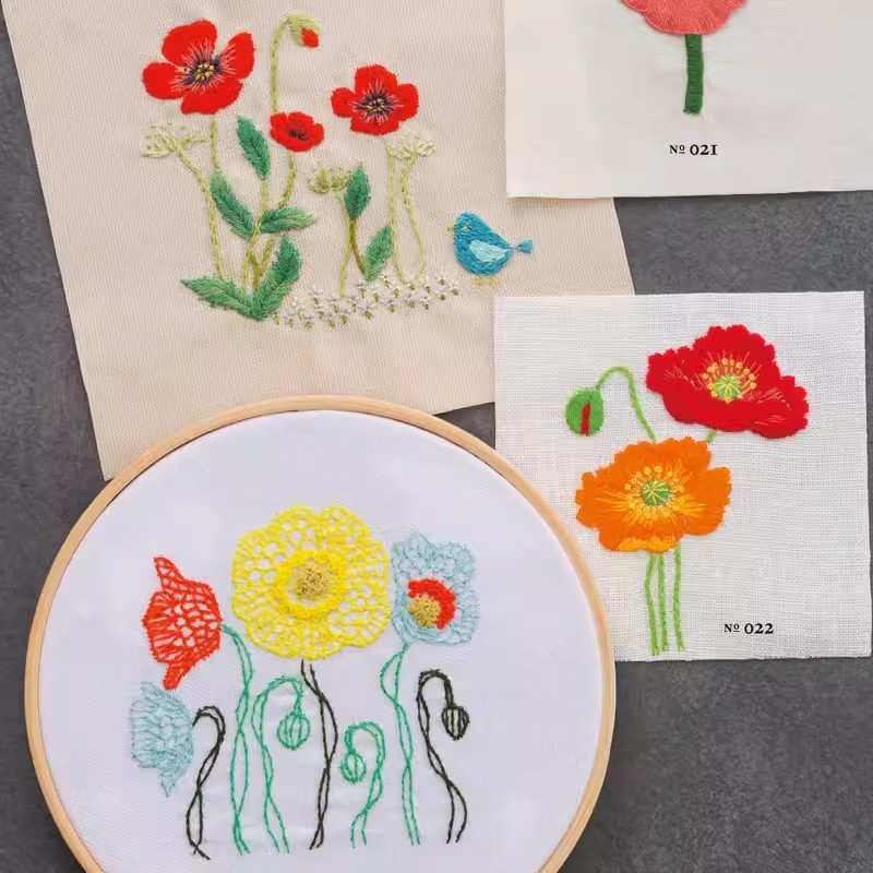 Botanical Embroidery Pattern B - Embroidery Guide Book ulasan dan harga