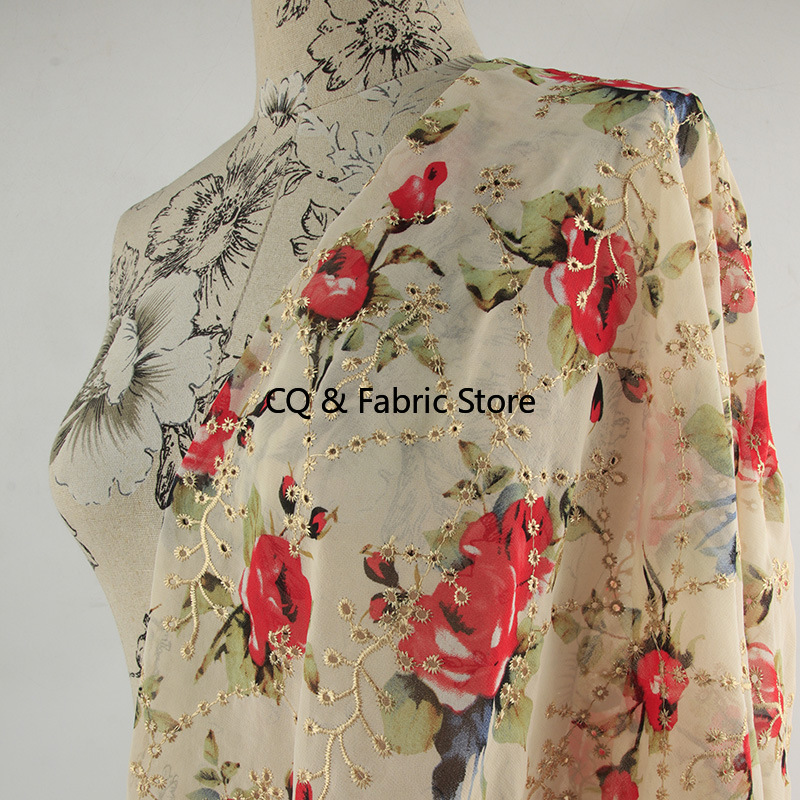 New rose pattern embroidery pr - Embroidery Rose ulasan dan harga
