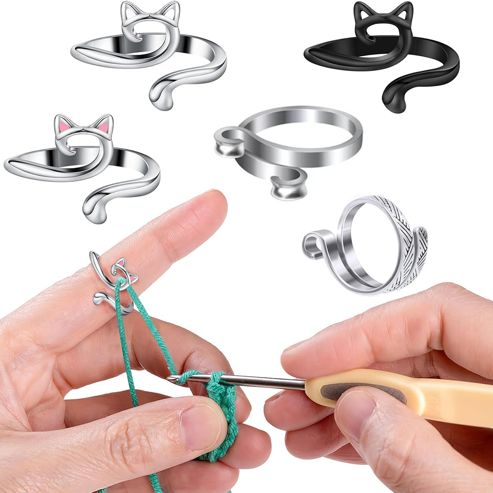 2pcs Adjustable Knitting Croch - Stitch Marker Ring ulasan dan harga
