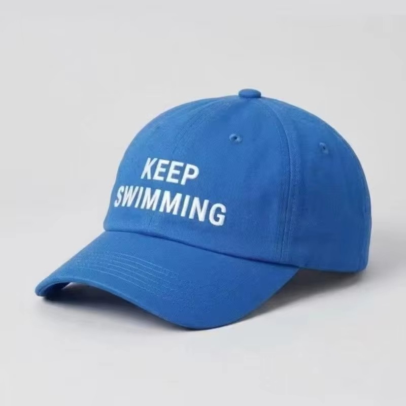 2026 Trendy keep Swimming New  - Embroidery Cap ulasan dan harga