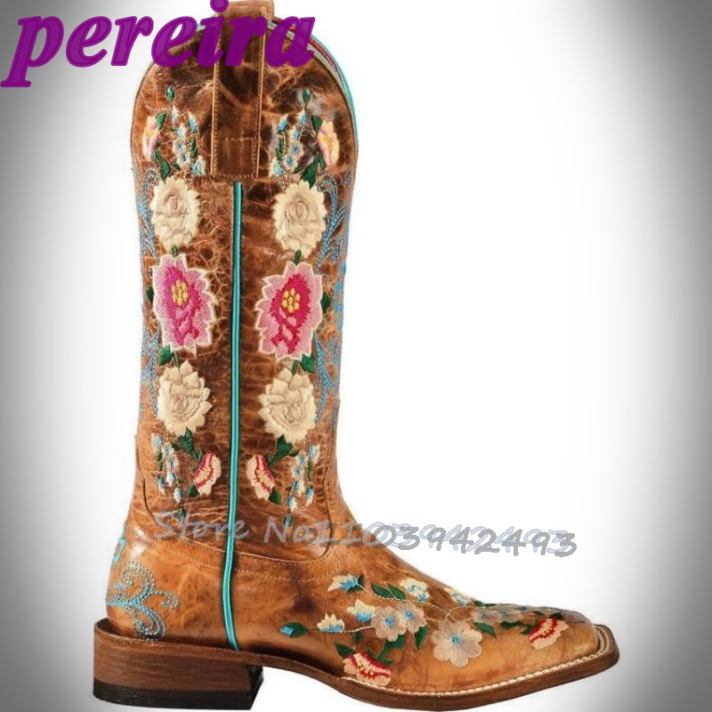 Embroidered Flower Boots Rose  - Embroidery Rose ulasan dan harga
