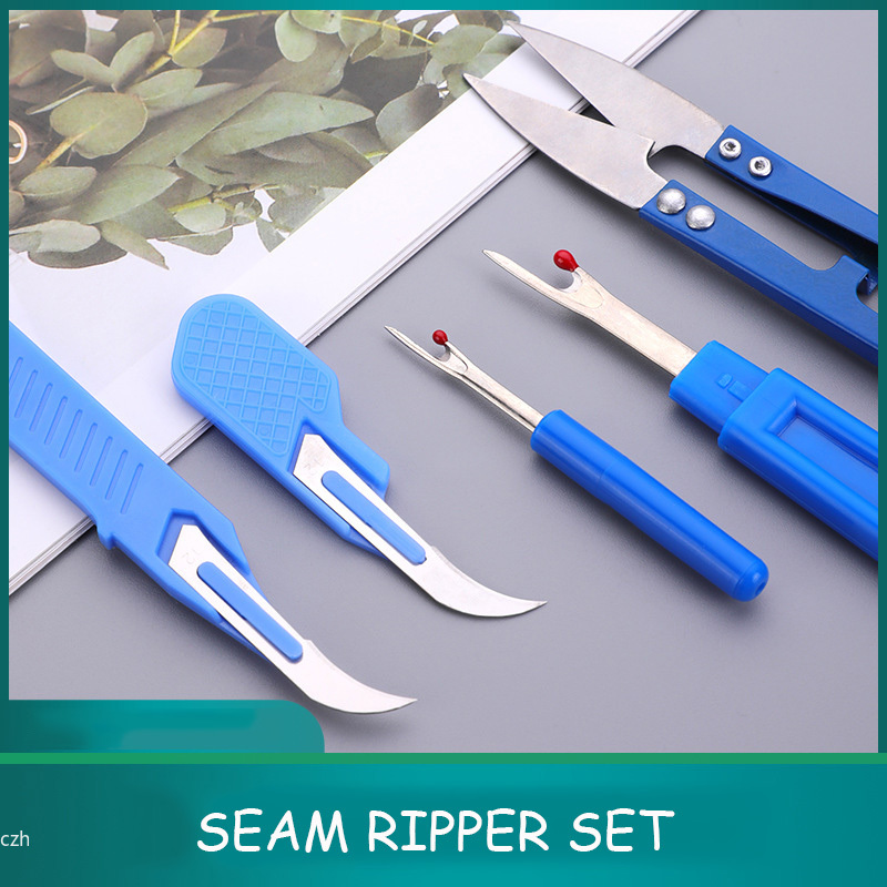 5Pcs Blue Sewing Ripper Kit wi - Embroidery Removal Tool ulasan dan harga