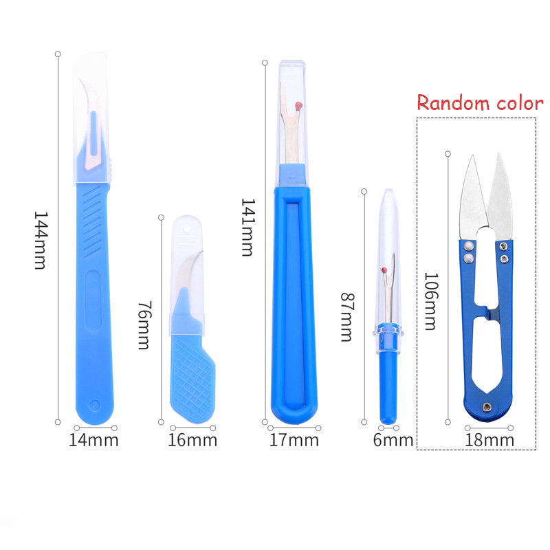 5Pcs Blue Sewing Ripper Kit wi - Embroidery Removal Tool ulasan dan harga