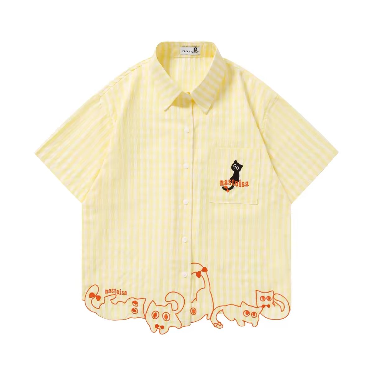 Chic Funny Cute Cat Embroidery - Embroidery Cat ulasan dan harga