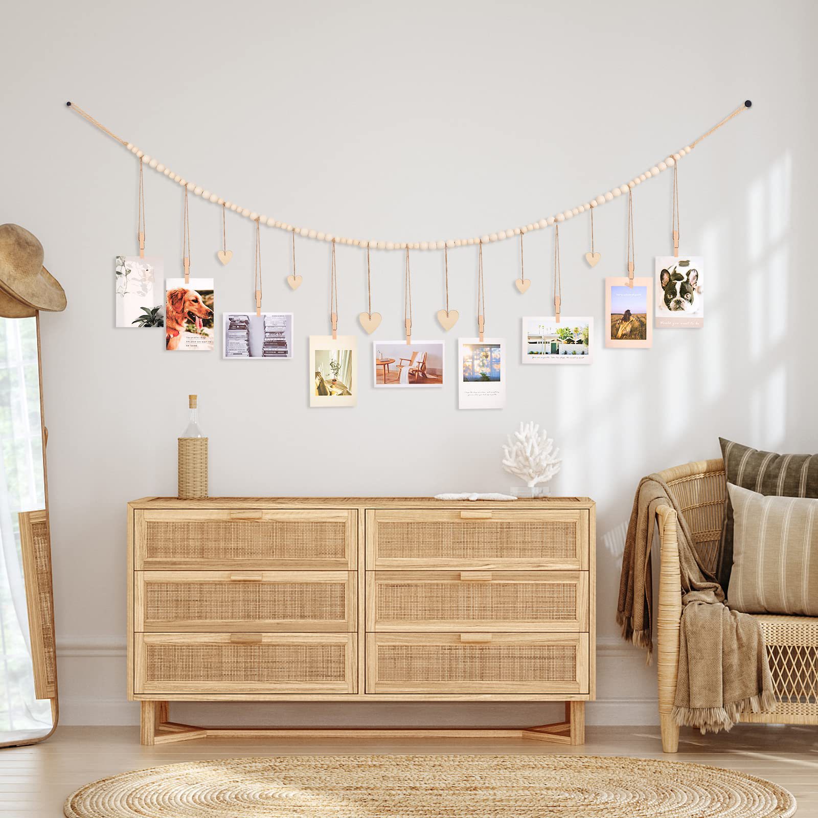 Hanging Photo Display Wall Dec - Frame Display Wood ulasan dan harga