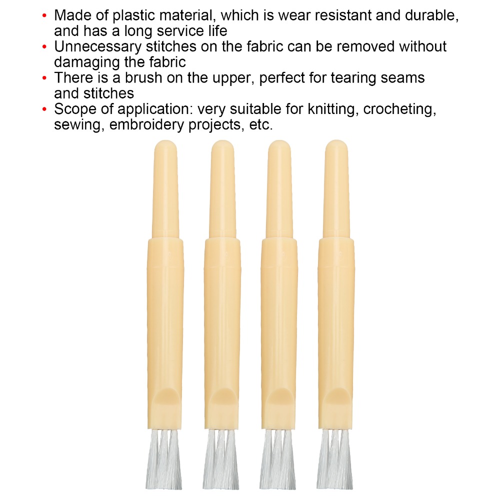 4pcs Durable Plastic Stitch Re - Embroidery Removal Tool ulasan dan harga