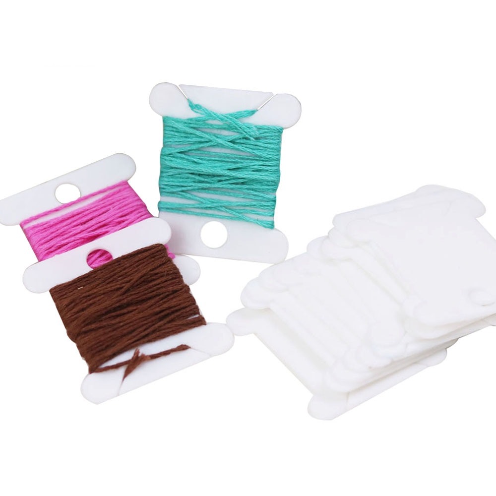 30pcs Plastic Floss Bobbins Se - Embroidery Software ulasan dan harga