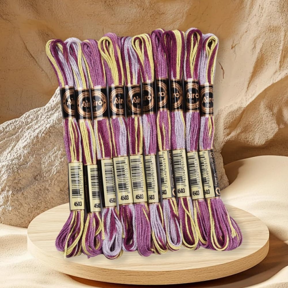 6 Strands Purple Variegated Em - Embroidery Stitch ulasan dan harga