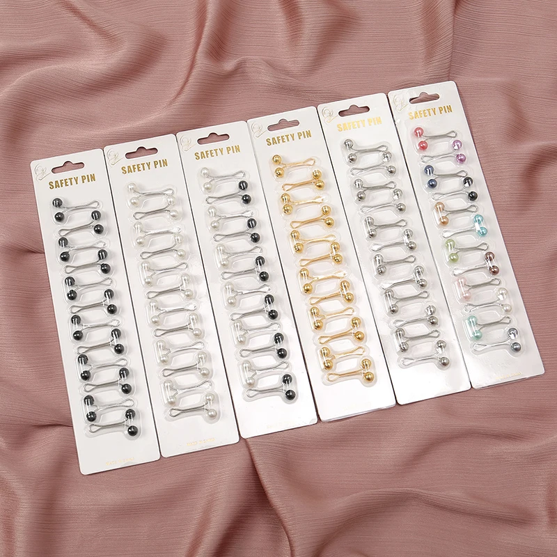 12pcs/Bag Muslim Hijab Pins Sc - Embroidery Arabic ulasan dan harga