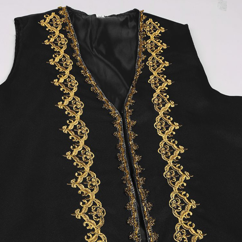 Men Arab Prince Cosplay Costum - Embroidery Arabic ulasan dan harga