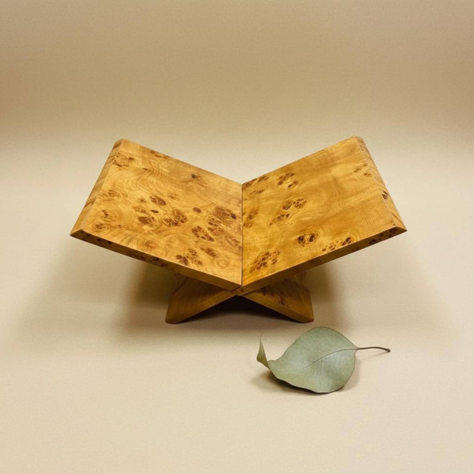 Cross Book Stand Wabi-Sabi Des - Frame Display Wood ulasan dan harga