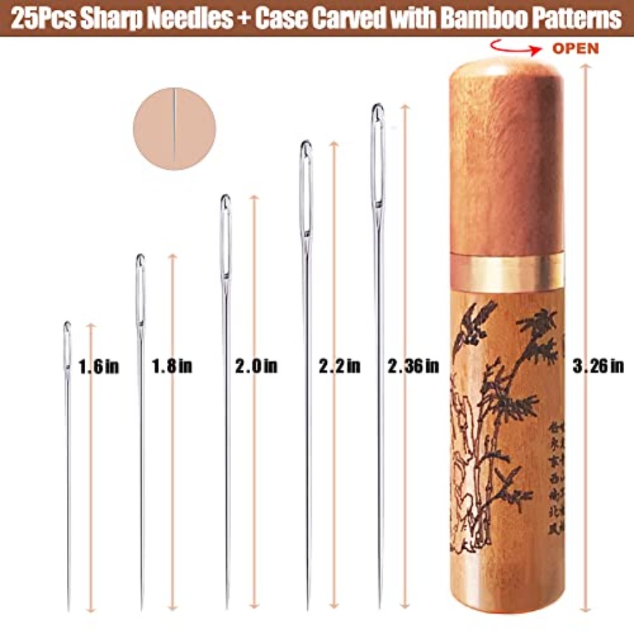 Large Eye Sewing Needles, Embr - Embroidery In The Piece ulasan dan harga