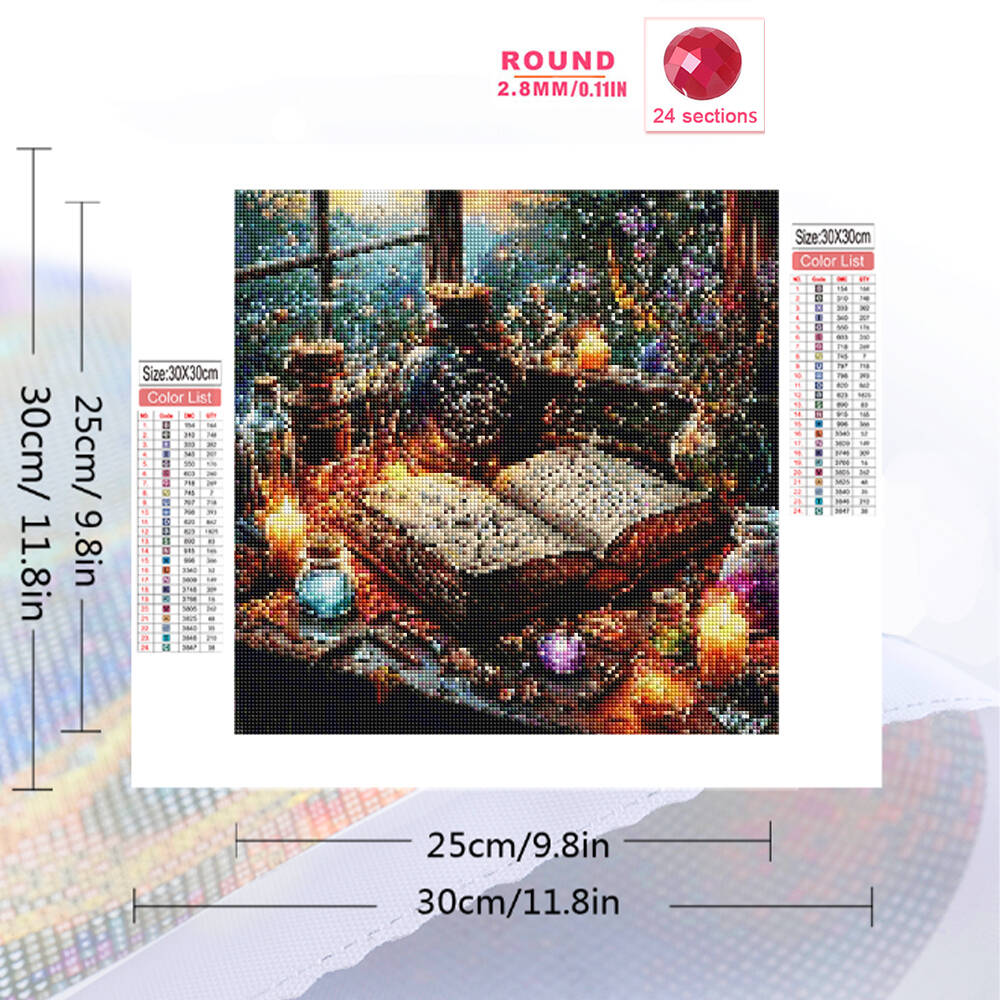 Evershine DIY Full Square Roun - Embroidery Guide Book ulasan dan harga