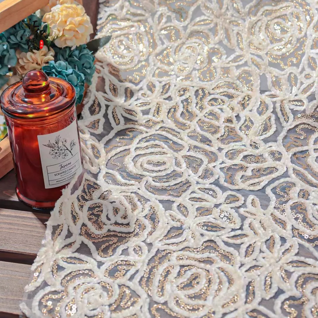 European Style Fashionable Seq - Embroidery Rose ulasan dan harga