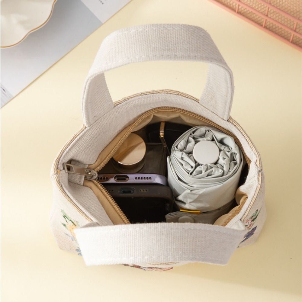 Embroidery Canvas Bag Cute Cat - Embroidery Cat ulasan dan harga