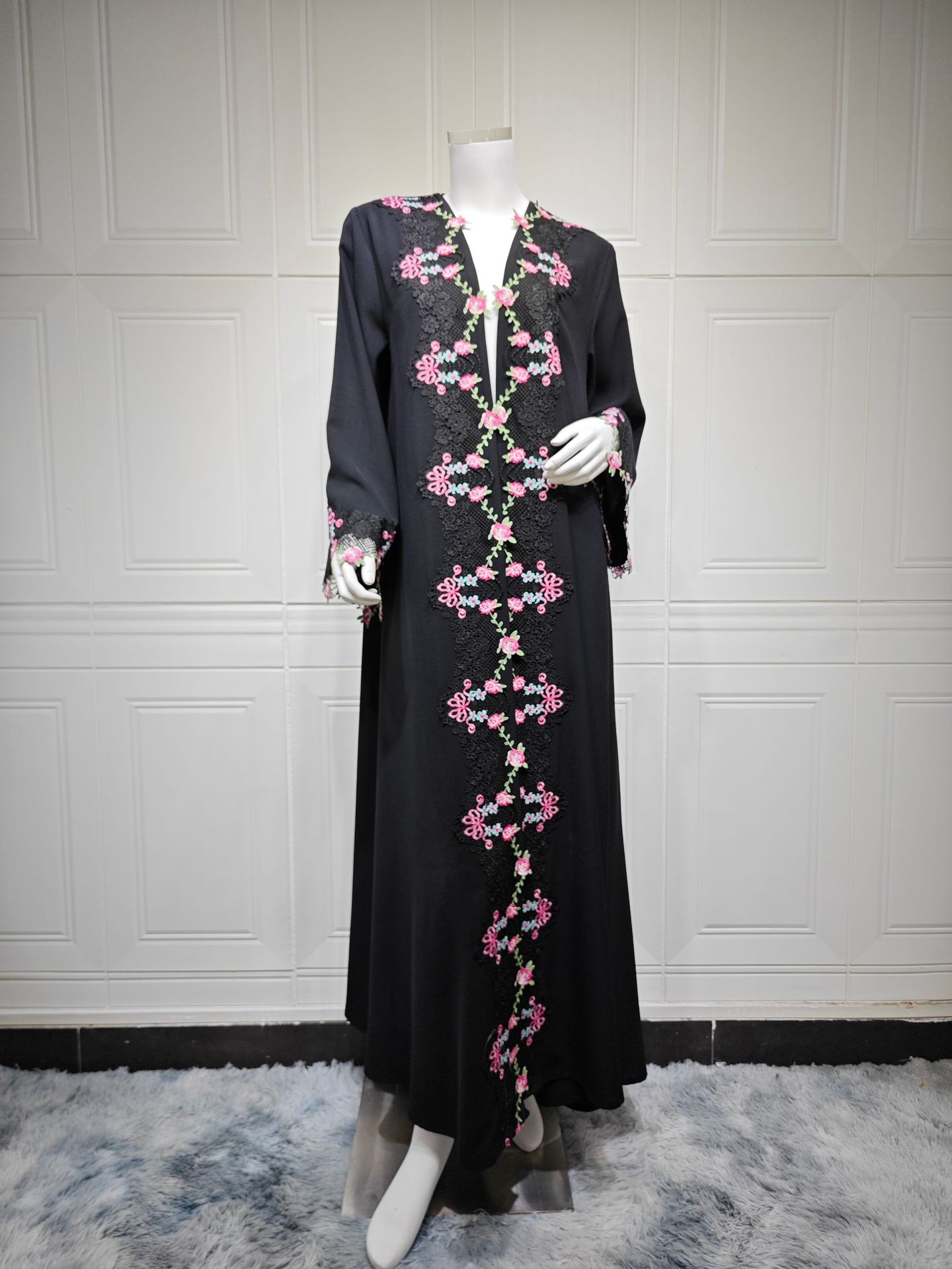 Muslim Arab Dubai Summer New B - Embroidery Arabic ulasan dan harga