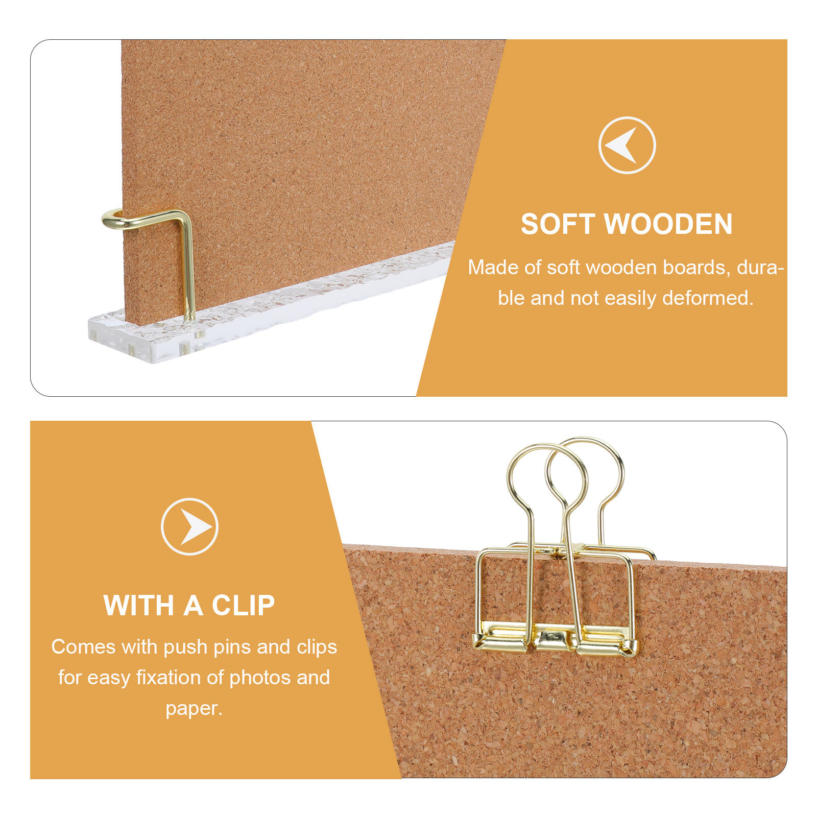 1Set Small Cork Board for Desk - Frame Display Wood ulasan dan harga