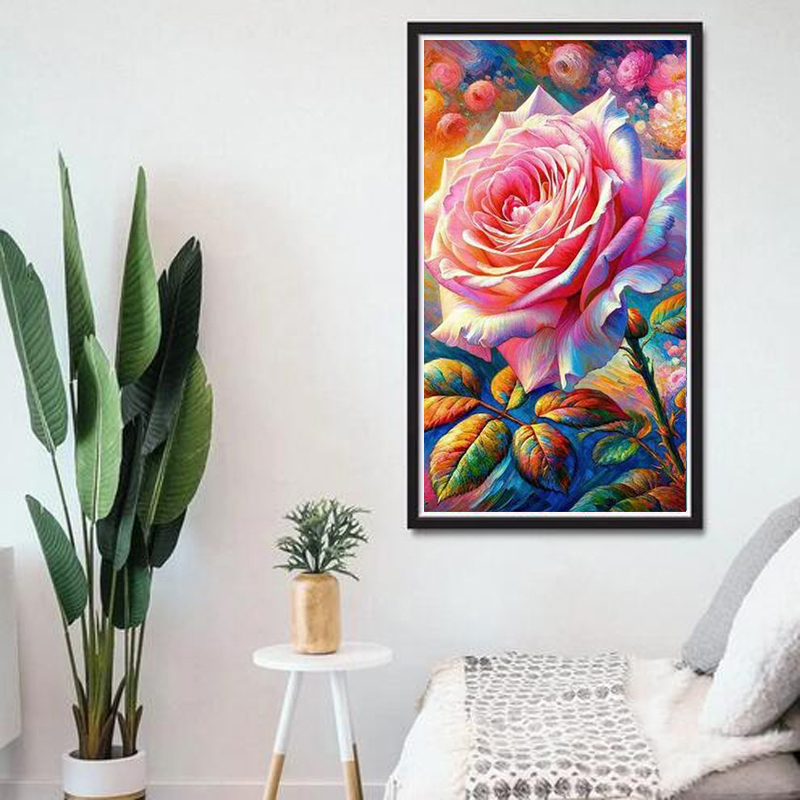 Large Size Picture Full Crysta - Embroidery Rose ulasan dan harga