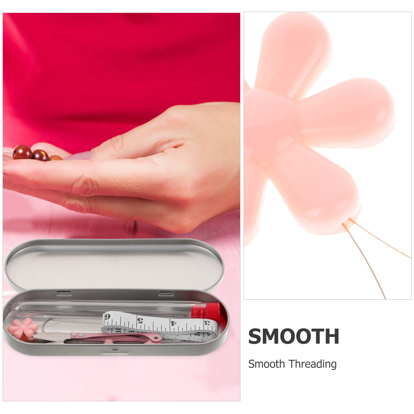 1Set Beading Needle Threader K - Embroidery Beads ulasan dan harga