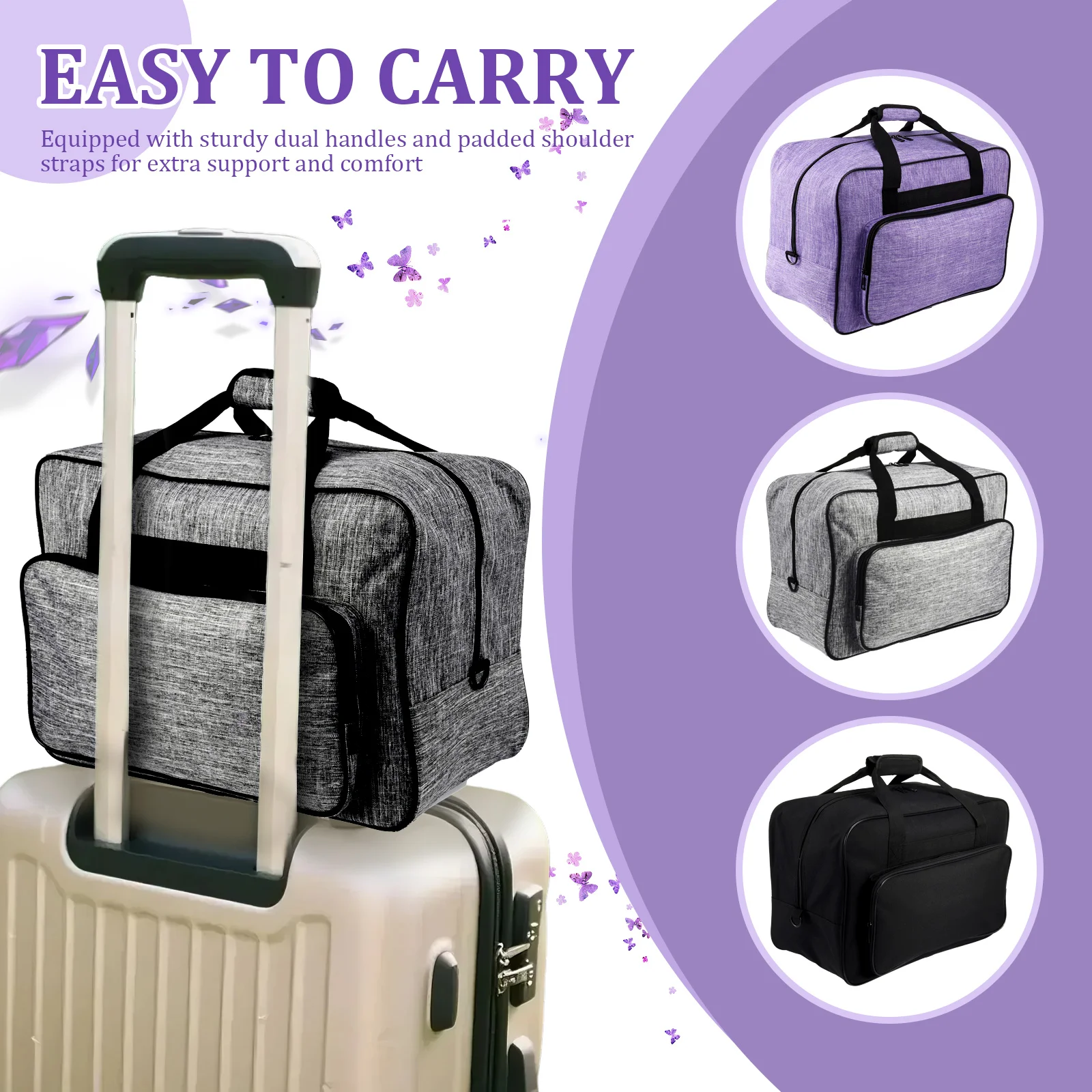 Sewing Machine Carrying Case w - Embroidery Removal Tool ulasan dan harga