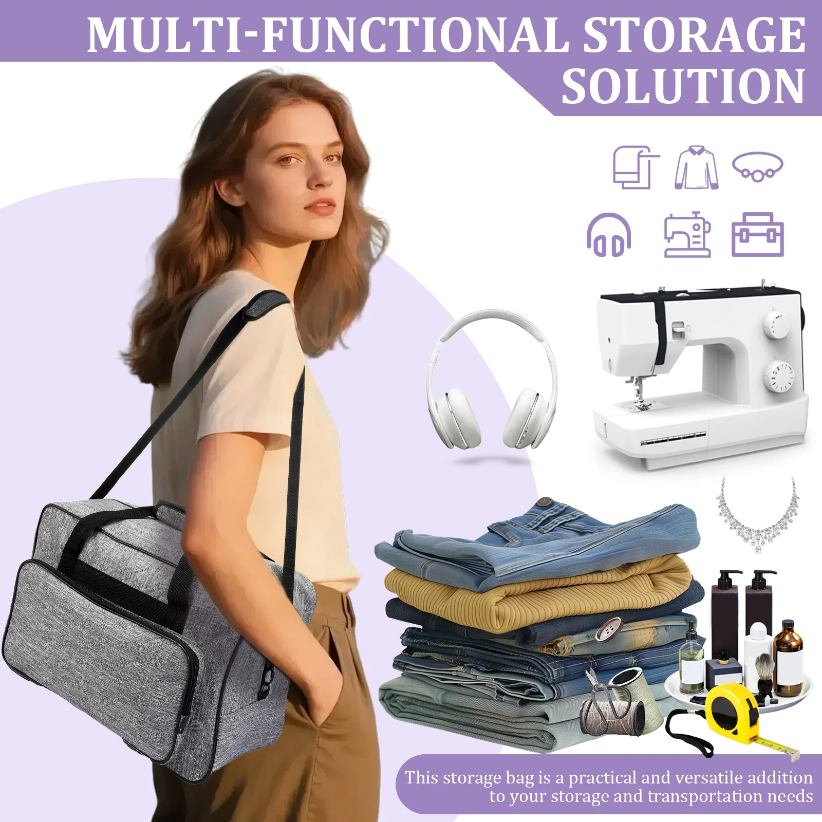 Sewing Machine Carrying Case w - Embroidery Removal Tool ulasan dan harga