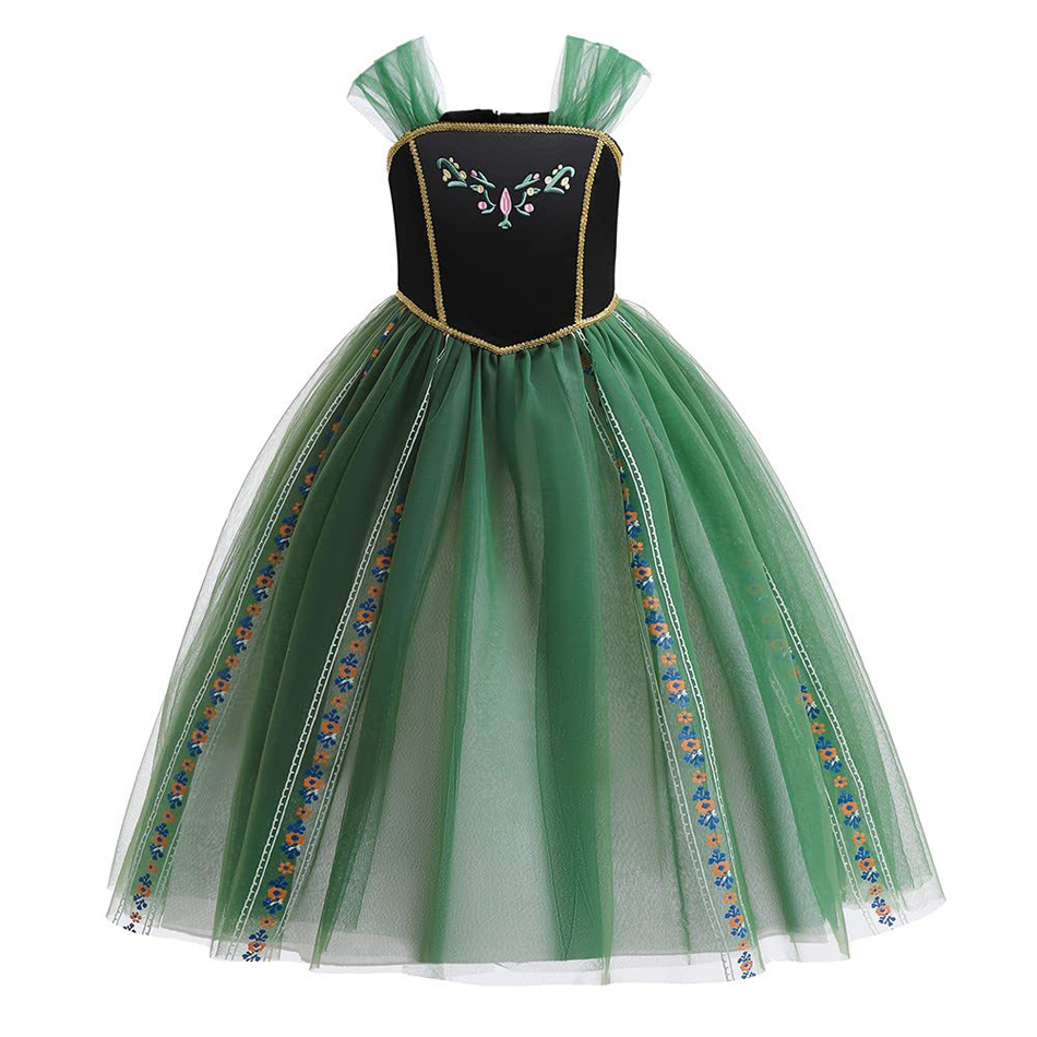 Dress For Anna Cosplay Princes - Embroidery Jersey ulasan dan harga