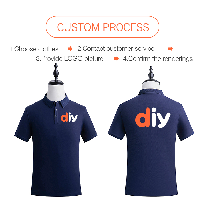 Personality Customization polo - Embroidery Cotton Shirt ulasan dan harga