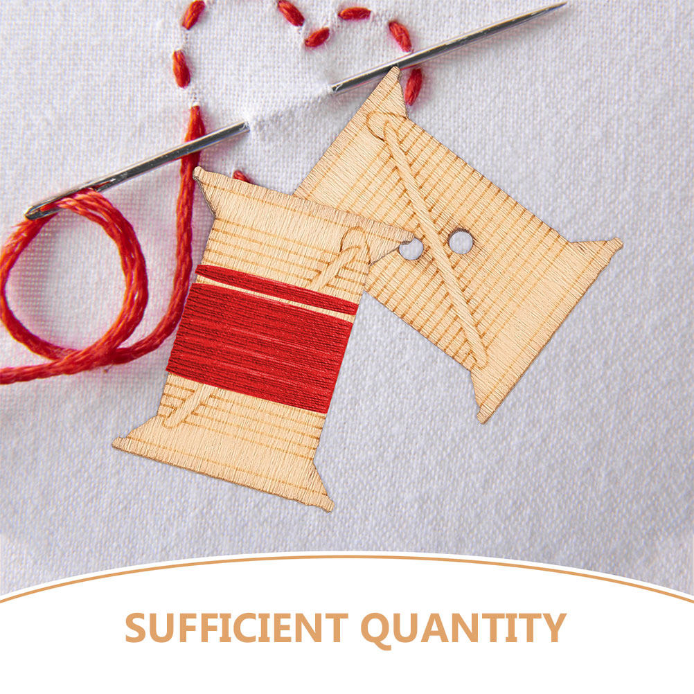 100Pcs Wooden Embroidery Floss - Embroidery Stitch ulasan dan harga