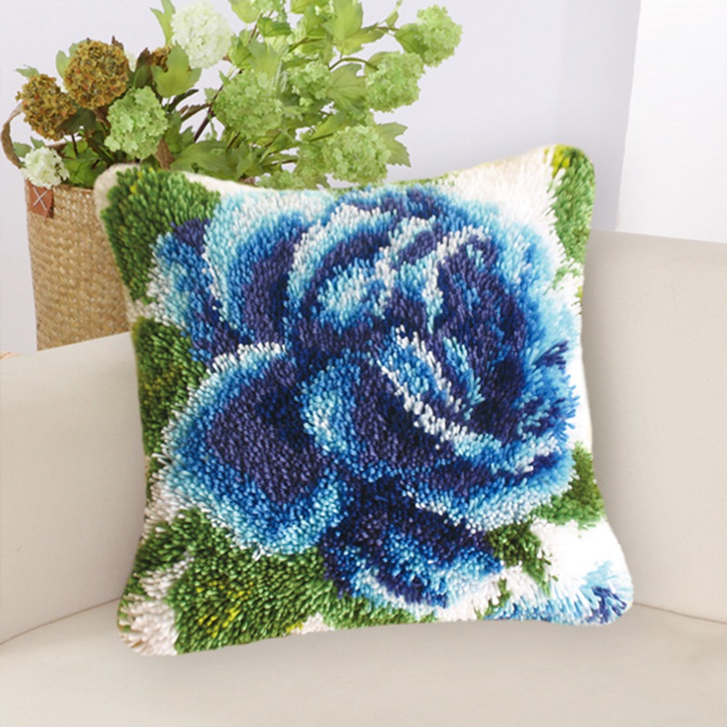 Rose Flower Latch Hook Kits DI - Embroidery Rose ulasan dan harga