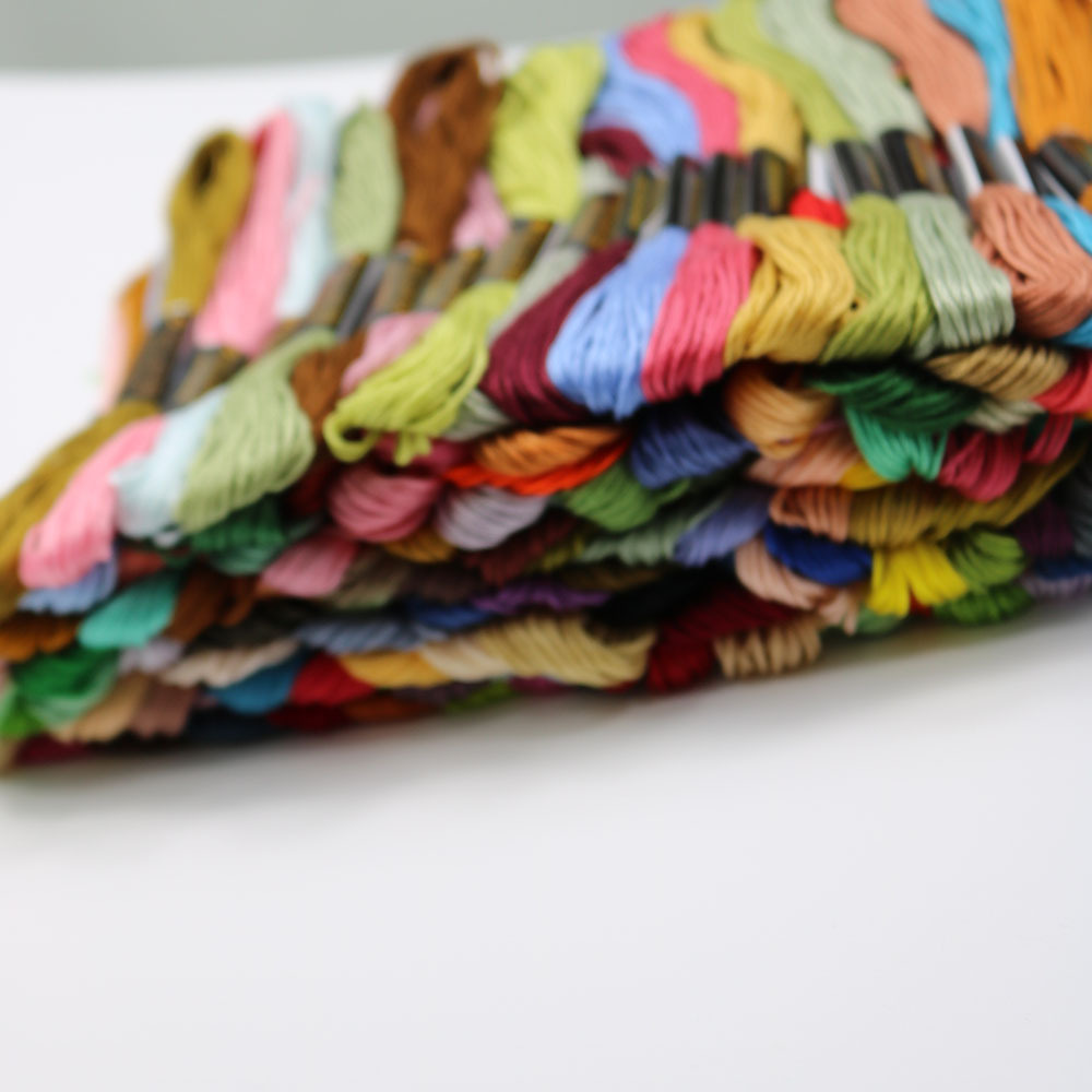 Fixed 50 color cross stitch th - Embroidery In The Piece ulasan dan harga
