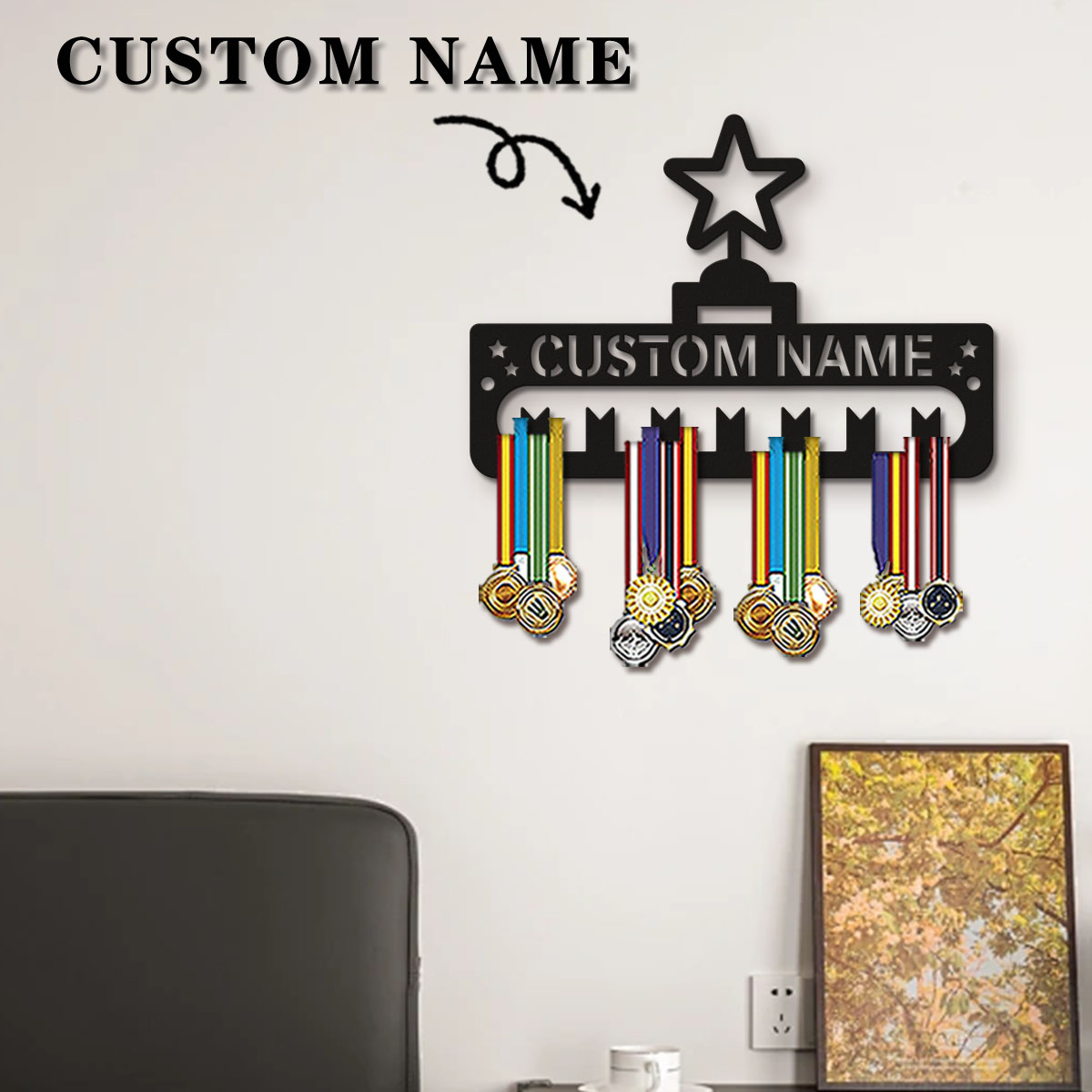 1pc Custom Modern Style Cartoo - Frame Display Wood ulasan dan harga