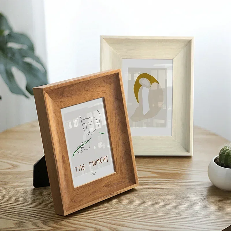 Wooden Photo Frame 5/6/7/8/10  - Frame Display Wood ulasan dan harga