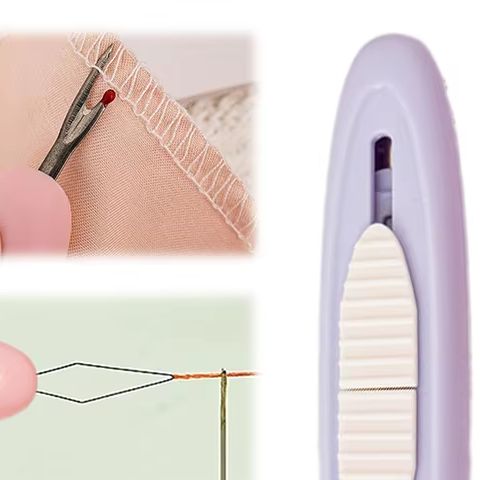 2 In 1 Needle Threader Seam Ri - Embroidery Removal Tool ulasan dan harga