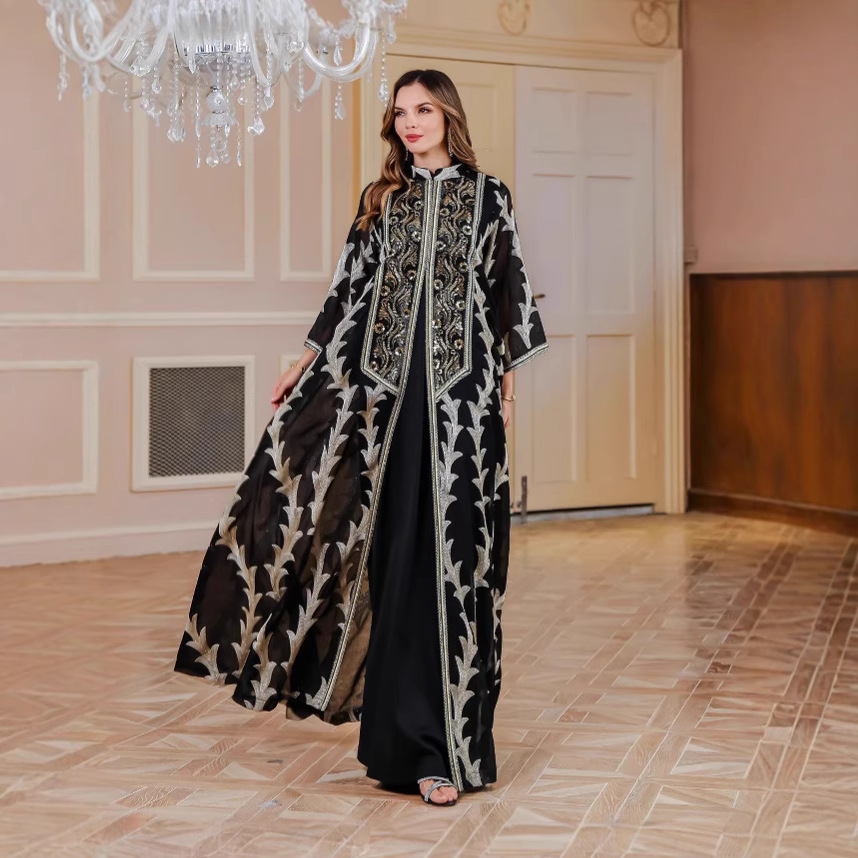 Eid Women Dress Muslim Abaya D - Embroidery Arabic ulasan dan harga