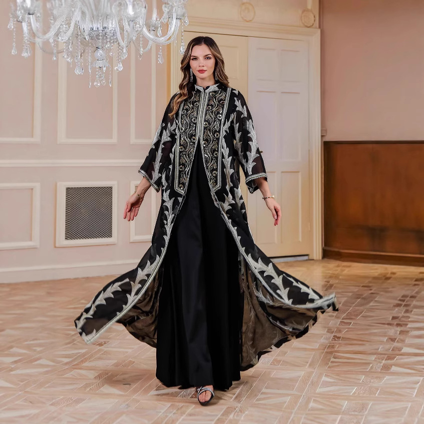 Eid Women Dress Muslim Abaya D - Embroidery Arabic ulasan dan harga