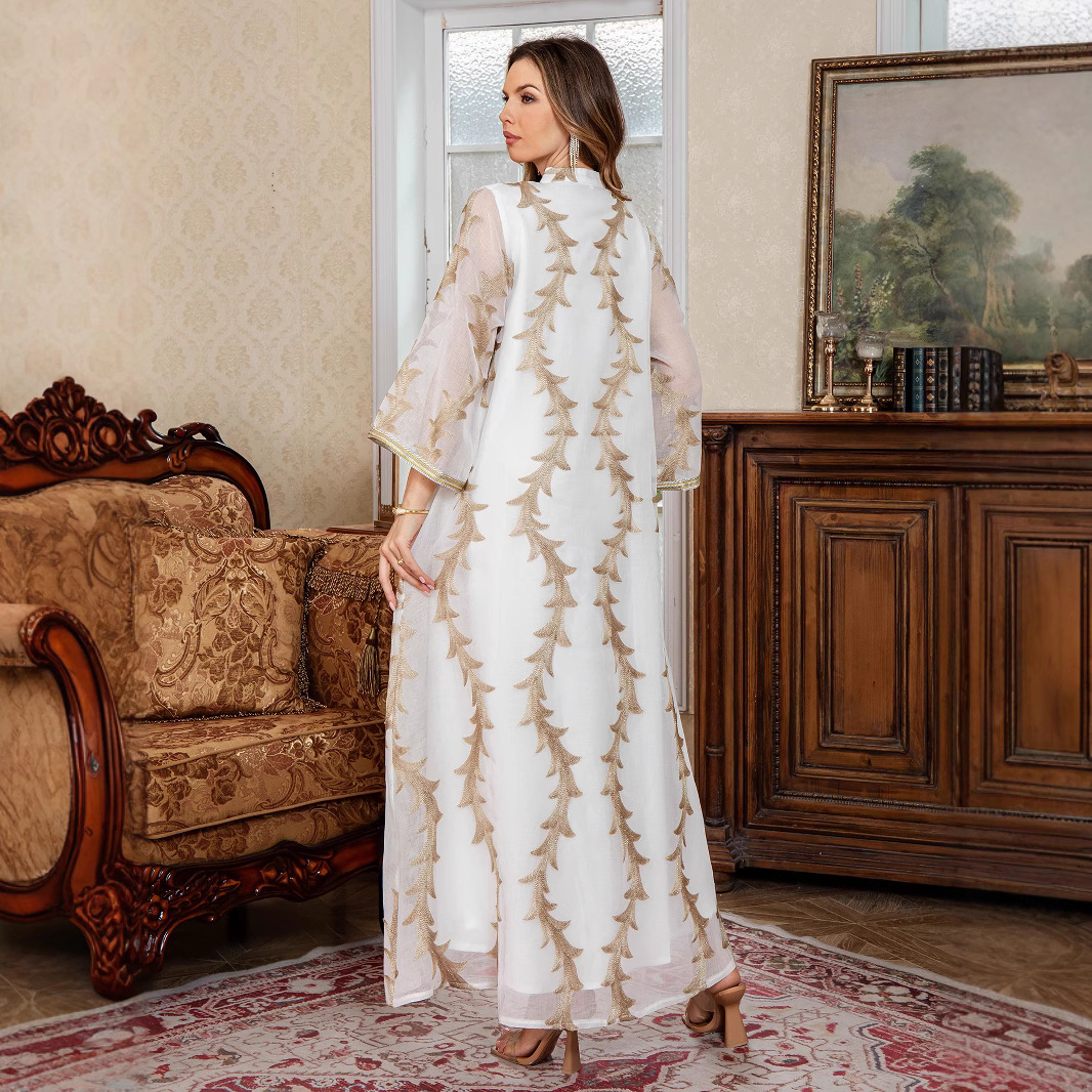 Eid Women Dress Muslim Abaya D - Embroidery Arabic ulasan dan harga