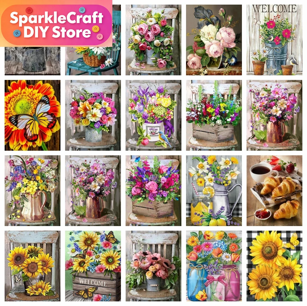 1pc frameless  Diamond Paintin - Embroidery Rose ulasan dan harga