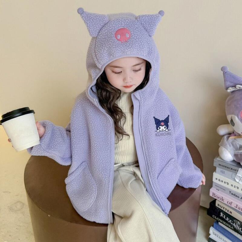Hot Sanrio Girls Velvet Long-S - Embroidery Cotton Shirt ulasan dan harga