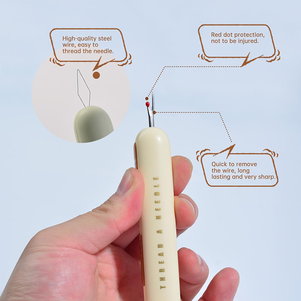 2 in 1 Needle Threader Seam Ri - Embroidery Removal Tool ulasan dan harga