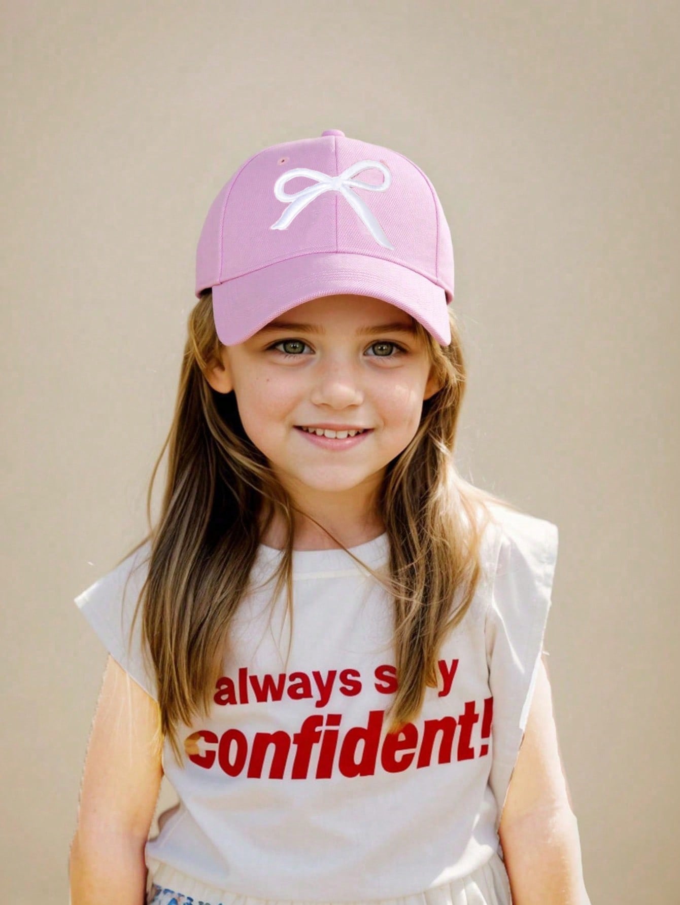 1Pc 3-8Y Girls Embroidery Bow  - Embroidery Cap ulasan dan harga