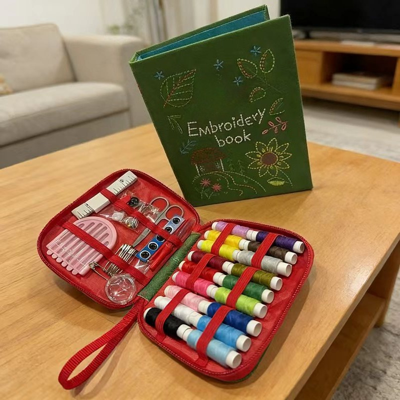 Linen DIY Stitch Book Loose Le - Embroidery Guide Book ulasan dan harga