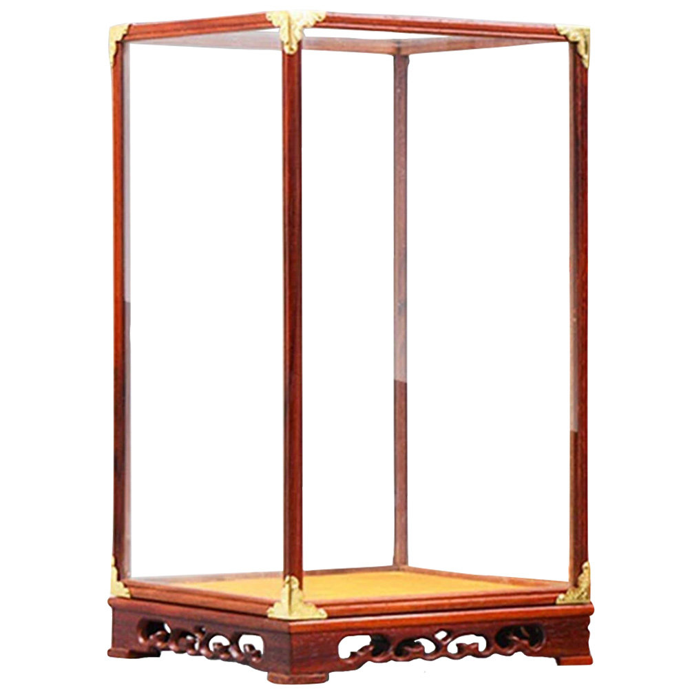 Glass Display Box Buddha Prote - Frame Display Wood ulasan dan harga