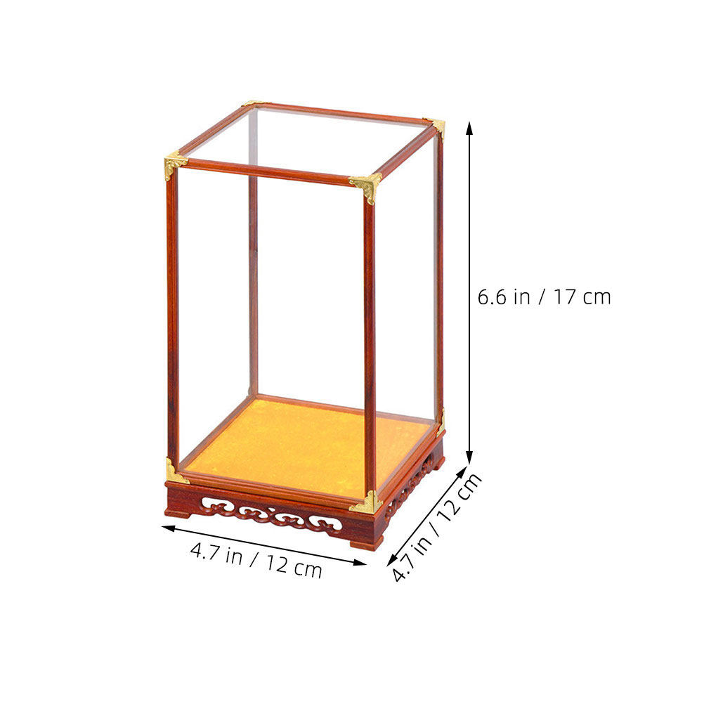 Glass Display Box Buddha Prote - Frame Display Wood ulasan dan harga