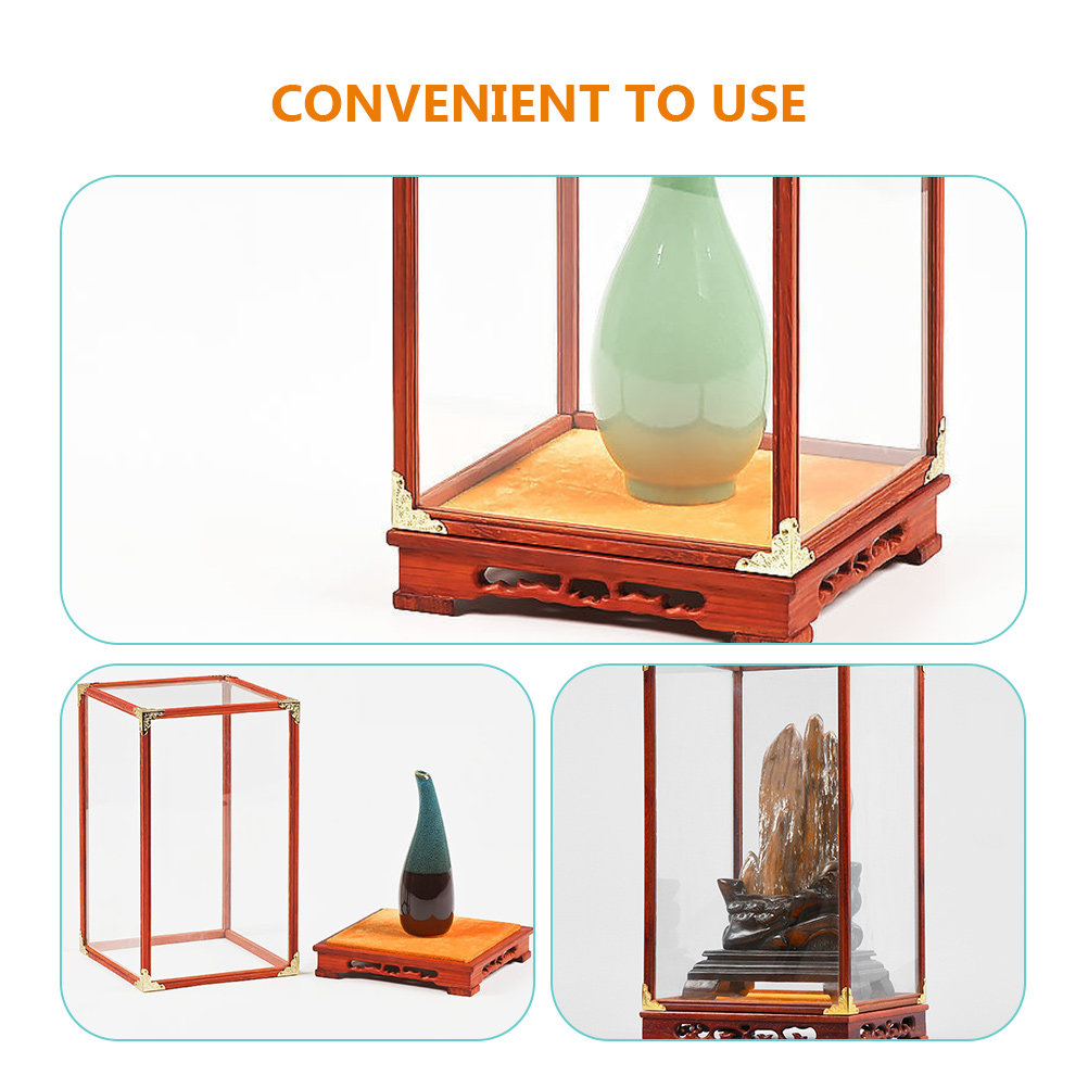 Glass Display Box Buddha Prote - Frame Display Wood ulasan dan harga